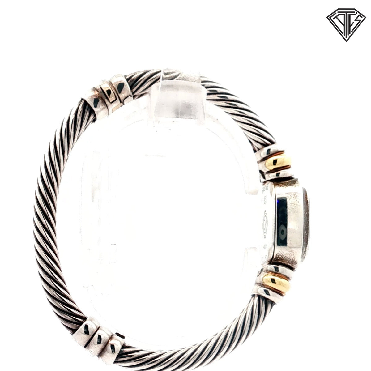 Pre-Loved David Yurman 18k Yellow Gold / Sterling Silver Cable Watch / 19mm/ Mother of Pearl Dial / Quartz Movement