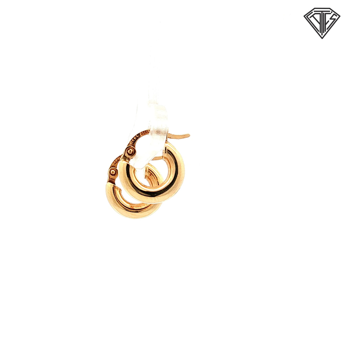 14k Yellow Gold Small Hoop Earrings 1.0 gram