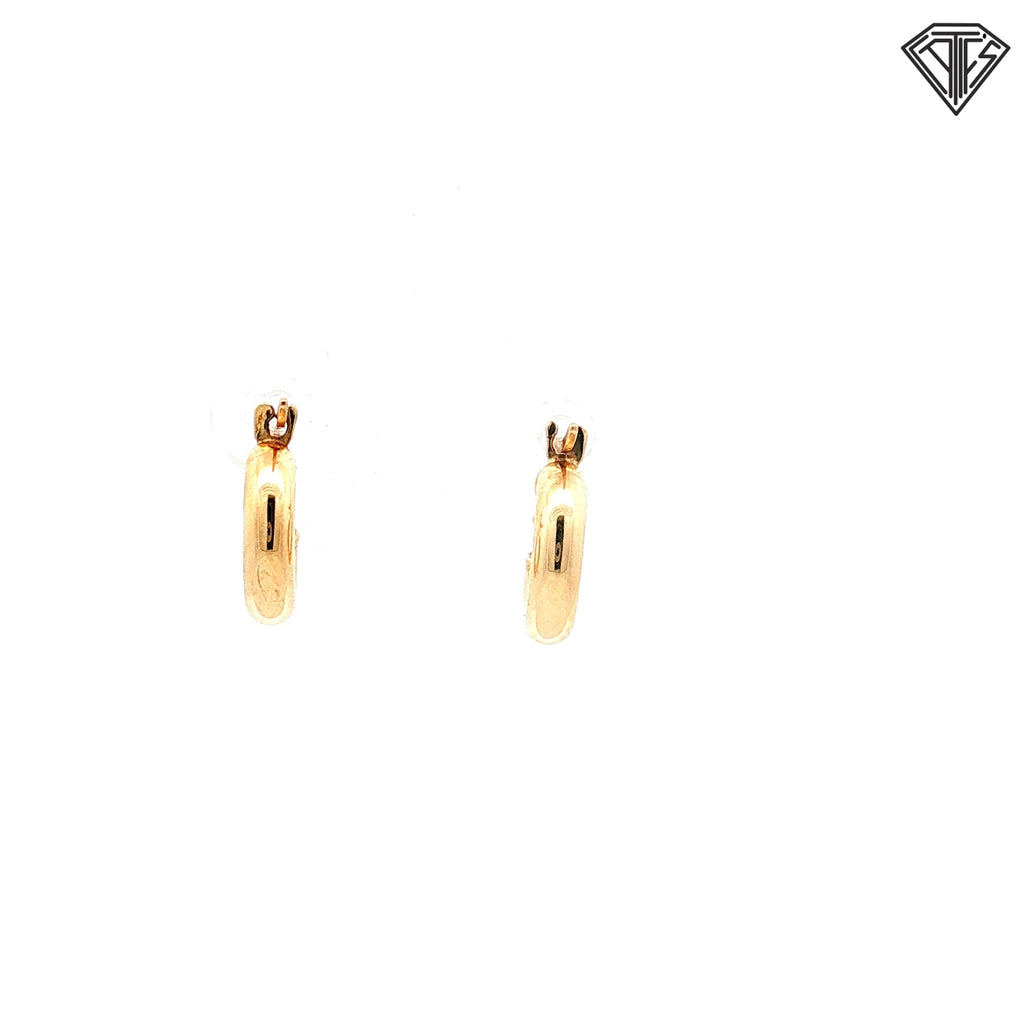 14k Yellow Gold Small Hoop Earrings 1.0 gram