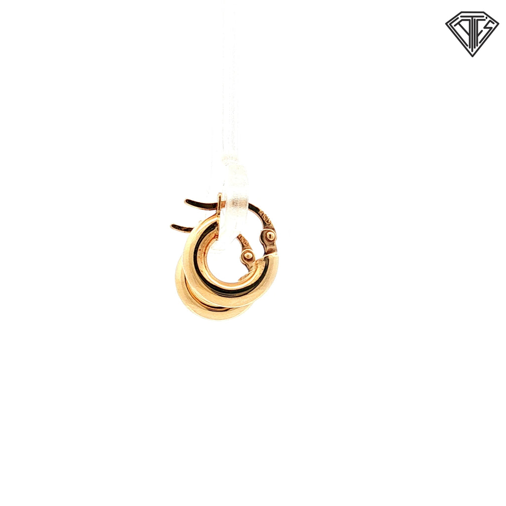 14k Yellow Gold Small Hoop Earrings 1.0 gram