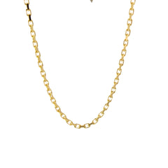 14K YELLOW GOLD 16.6 GRAM HAND-POLISHED LINK CHAIN