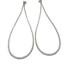 14k White Gold 4ct F VS2 Round Diamond Graduated Drop Earrings Vera Wang Love Collect