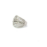 Ladies 14k White Gold Diamond fashion ring