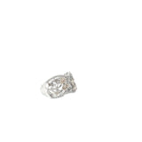 Ladies 14k White Gold Champagne colored Diamond Ring