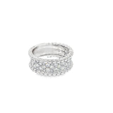 14k White Gold 1.00ct VS2 Round Diamond Pave Ring