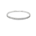 14k White Gold 2.00ct G SI1 Round Diamond Flex Bangle Bracelet