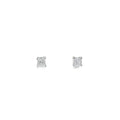 14k White Gold .75CT G VS2 Princess Cut Diamond Stud earrings