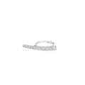 14k White Gold 1.05ct Total Weight of F VS2 Round Diamond Graduated Ring
