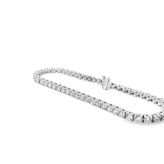 14K WHITE GOLD 7.50CT GVS2 DIAMOND TENNIS BRACELET 8 INCH