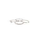 18k white gold .10ct G VS2 Round diamond stackable ring