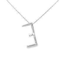 14KW .35CT GSI1 DIAMOND INITIAL E PENDANT