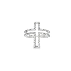 14k white Gold .80ct G VS2 Round Diamond Fashion Ring