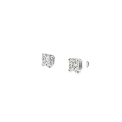 14k White Gold 1.85CT H VS2 Princess Cut Diamond Stud Earrings