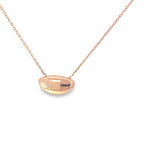 Ladies 14k Rose Gold Magic Bean Necklace