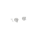 Ladies Platinum Diamond Stud earrings