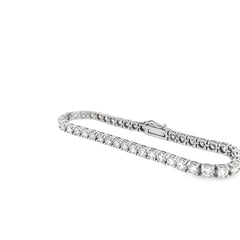 14k White Gold 8.80ct F VS2 Round Diamond Tennis Bracelet