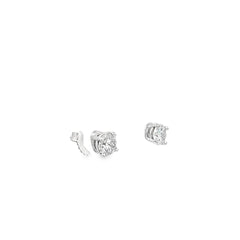 14K WHITE GOLD 1CT G SI1 ROUND DIAMOND STUDS