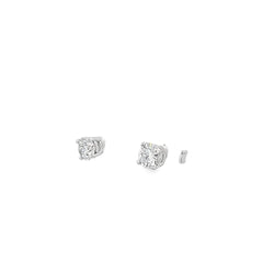 14K WHITE GOLD 1CT G SI1 ROUND DIAMOND STUDS