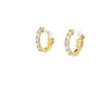 14K YELLOW GOLD  .50CT G SI1 ROUND DIAMOND HUGGIES