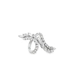 Ladies 18k White Gold Diamond Fashion Ring