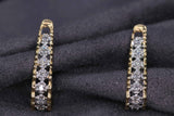 Ladies 14k yellow gold Diamond Jacket earrings