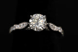 Ladies 14k white gold Diamond engagement ring