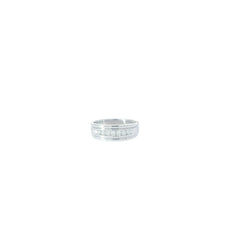 14k white gold .35ct G VS2 Round diamond Men wedding band