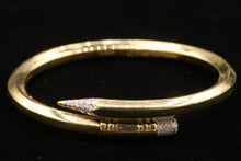 Load image into Gallery viewer, Ladies 18k yellow gold Expansion Bangle Bracelet and Ring