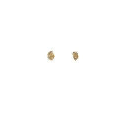 14k Yellow Gold .25ct H VS2 Trillion shaped Diamond stud earrings