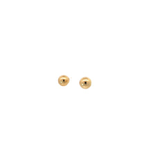 14k Yellow and White Gold 7mm Ball Stud Earrings