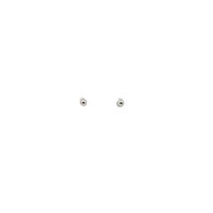 14k White Gold 3mm Ball Stud Earrings