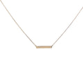 14k Yellow Gold ID Bar Necklace 2.20 grams 18"inch