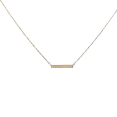 14k Yellow Gold ID Bar Necklace 2.20 grams