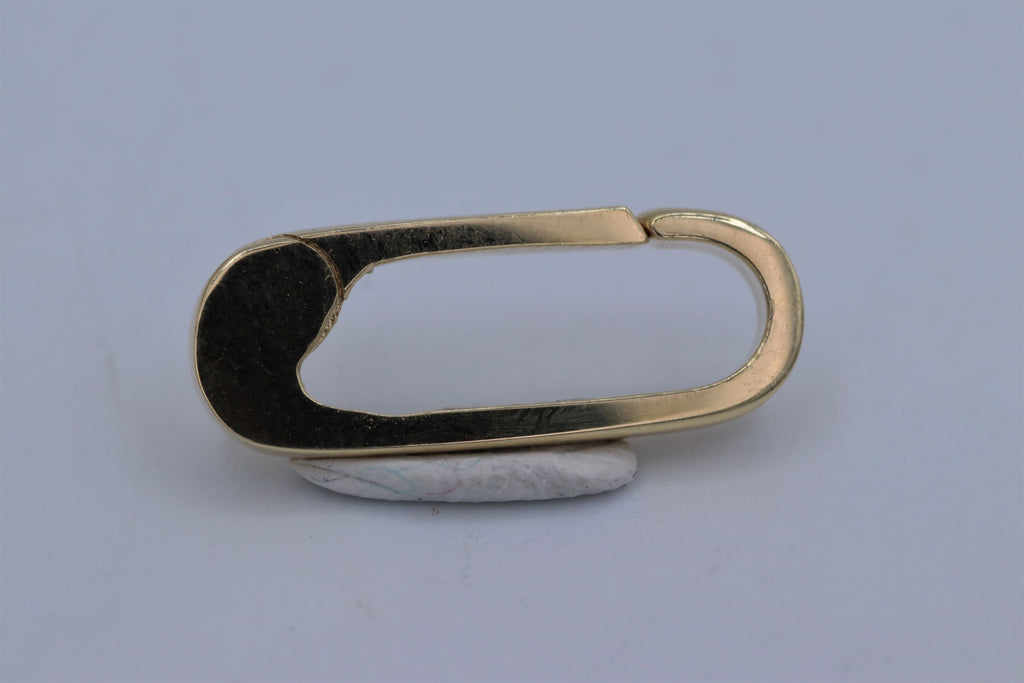 Ladies 14k yellow gold Square Wire push clasp