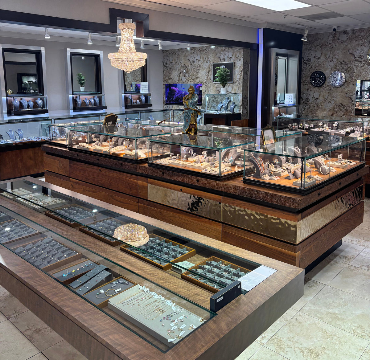 Inside the Latif's Jewelry showroom