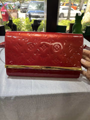 Louis Vuitton Vernis Ana Indian Rose Clutch Purse Pre Owned