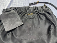 Prada Jacquard Bow Nylon/Leather Bag