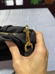 Prada Jacquard Bow Nylon/Leather Bag