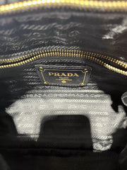 Prada Jacquard Bow Nylon/Leather Bag
