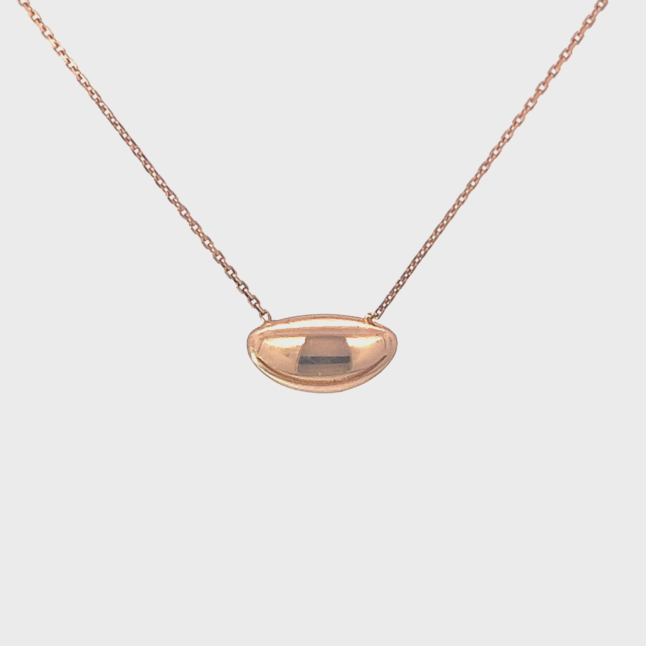 14k Rose Gold Magic Bean Necklace