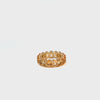 14k yellow gold 10.50ct Imperial Topaz Eternity ring