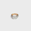 18k Rose Gold 3.22CT J VS2 AND .78CT G SI1 ROUND Diamond Engagement ring CERIFIED BY GIA #6193003620
