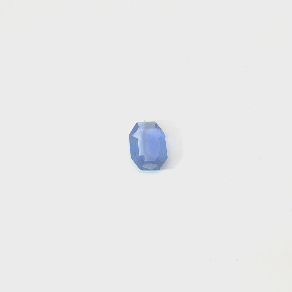 GIA Certified Octagonal Natural Blue Sapphire