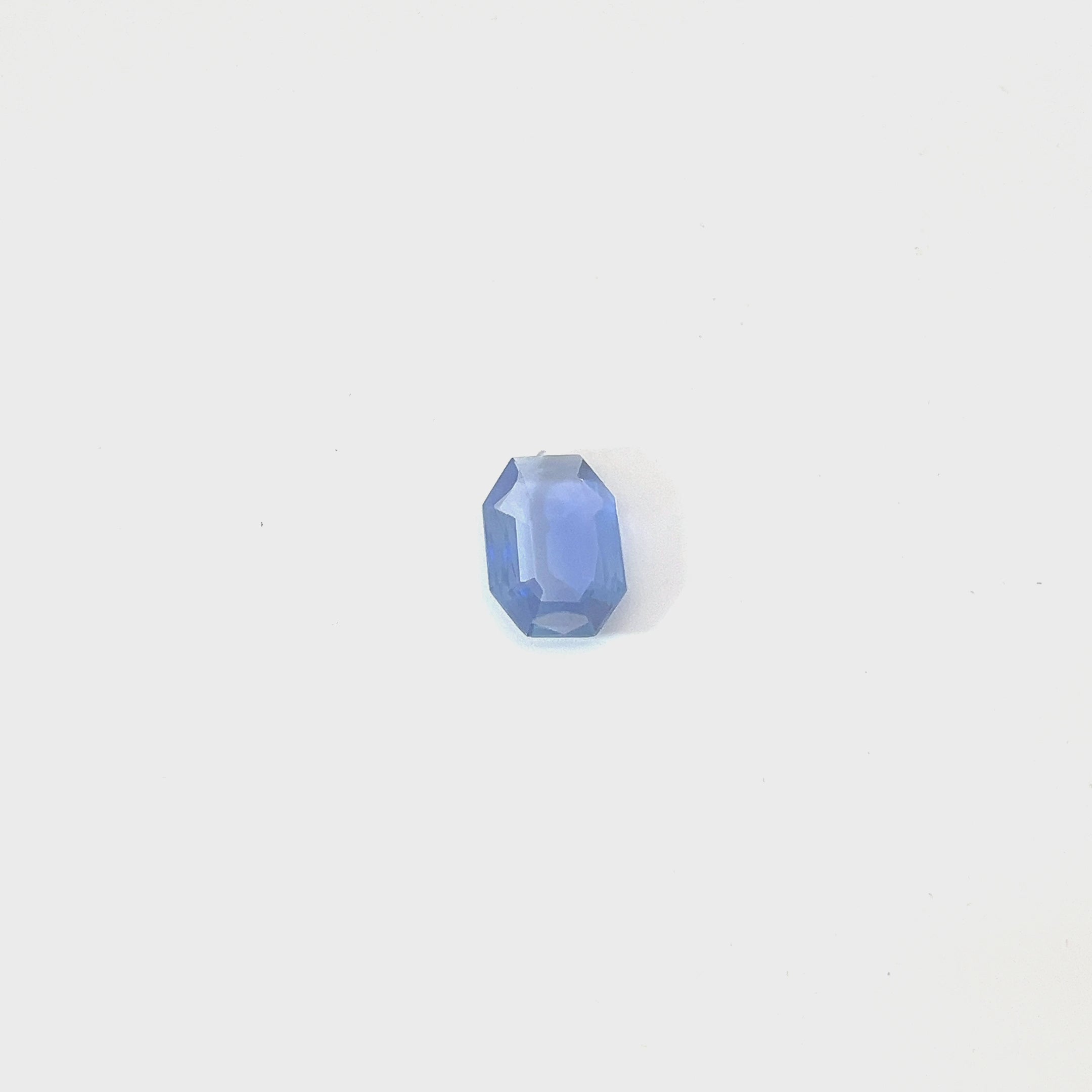 GIA Certified Octagonal Natural Blue Sapphire