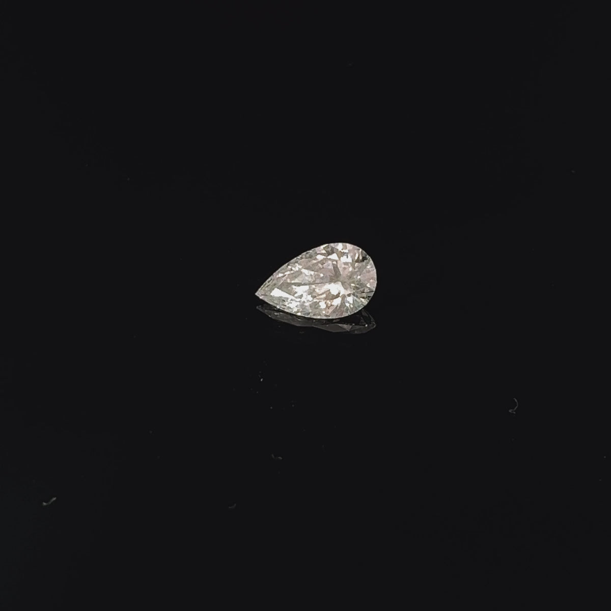 1.06ct Pear Natural Light Gray Diamond Certified by GIA #16198085