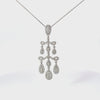 Ladies 18k white gold Diamond fashion necklace