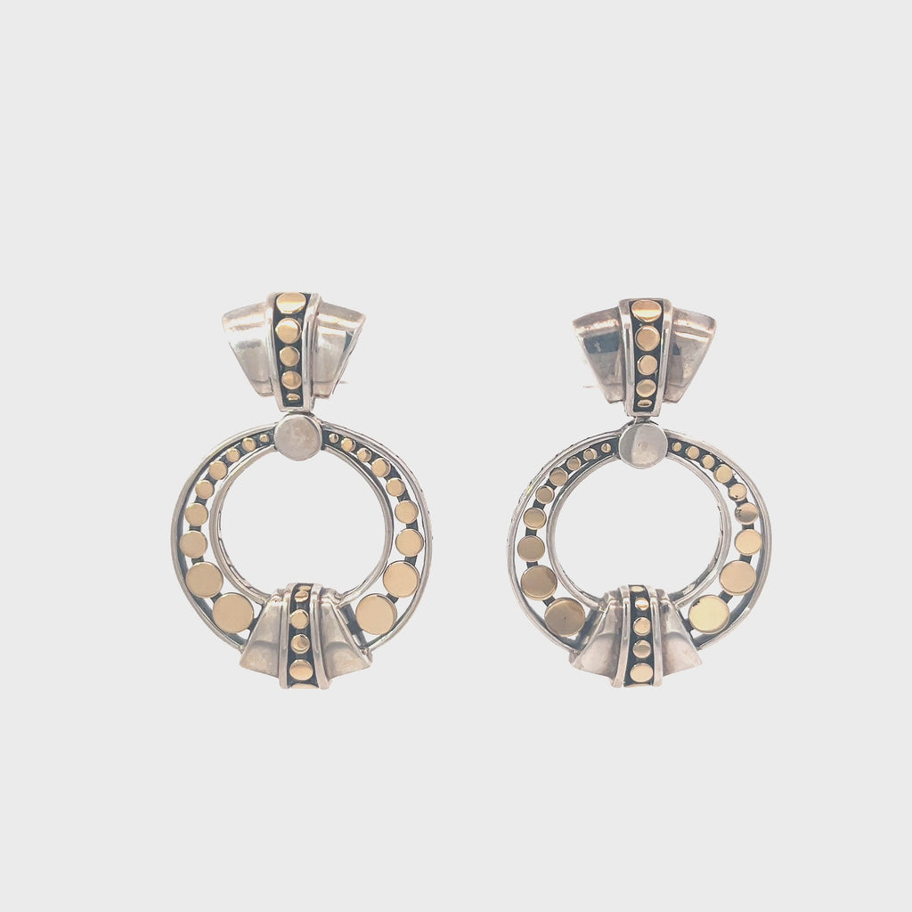 Pre-Loved John Hardy Dot Collection Door Knockers Earrings