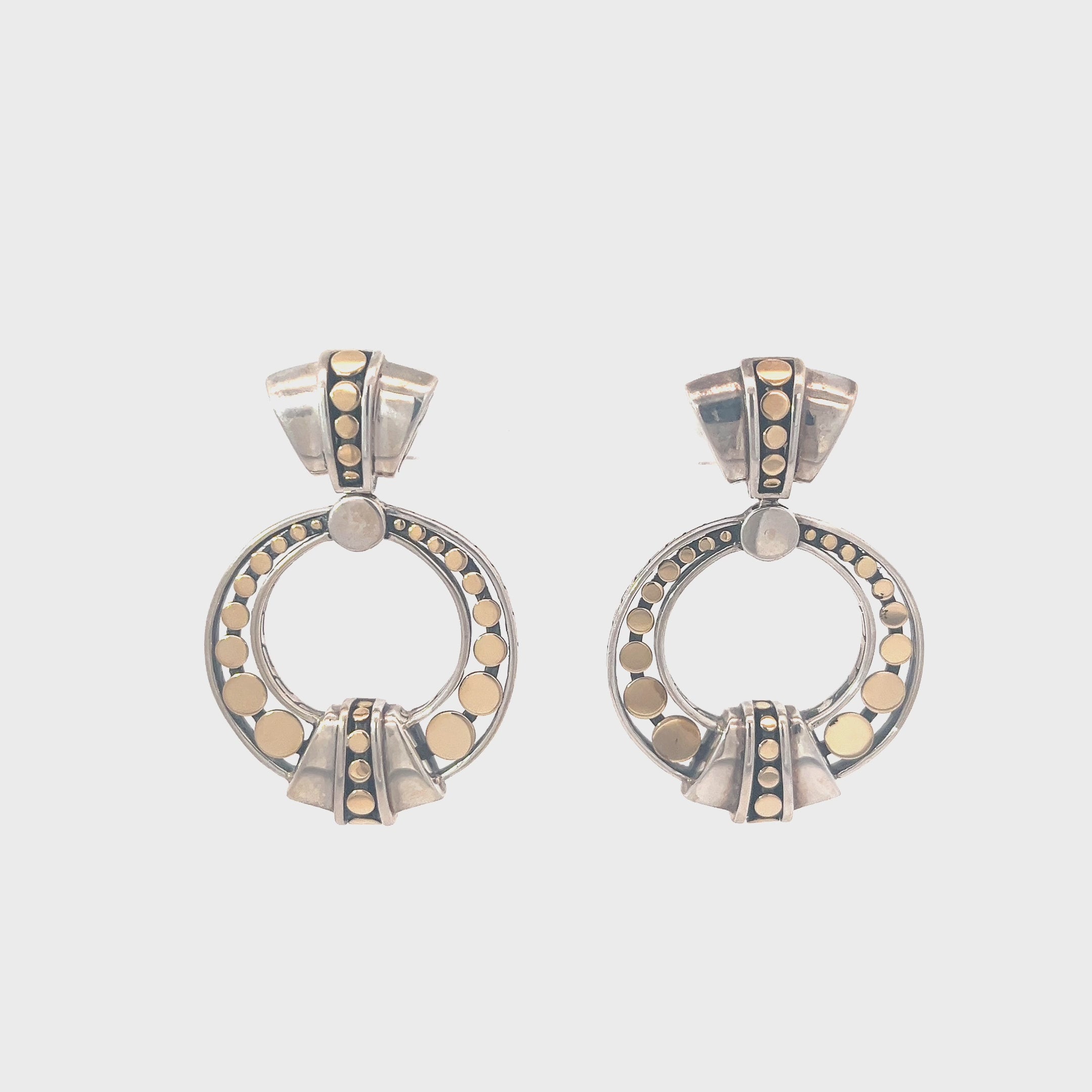 Pre-Loved John Hardy Dot Collection Door Knockers Earrings