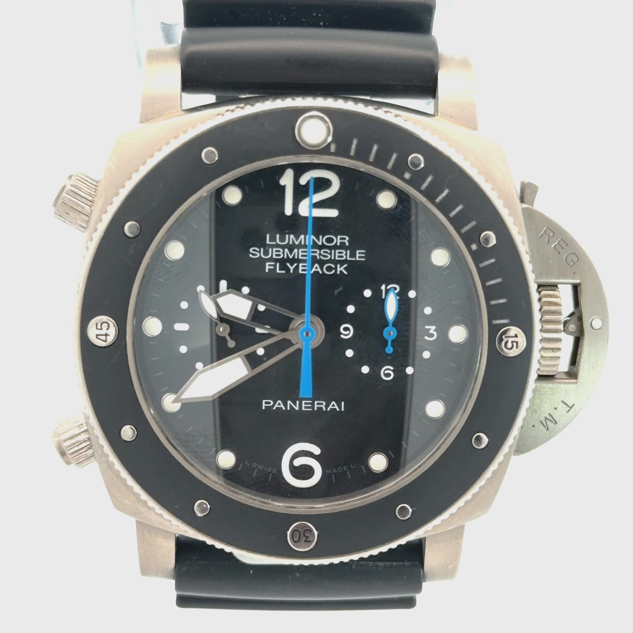 Pre-Owned Panerai Luminor Submersible 1950 3 Day Automatic Flyback Titanium/ PAM00615 / Year 2015 / Men Watch