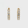 Ladies 14k yellow gold Diamond Hoop earrings
